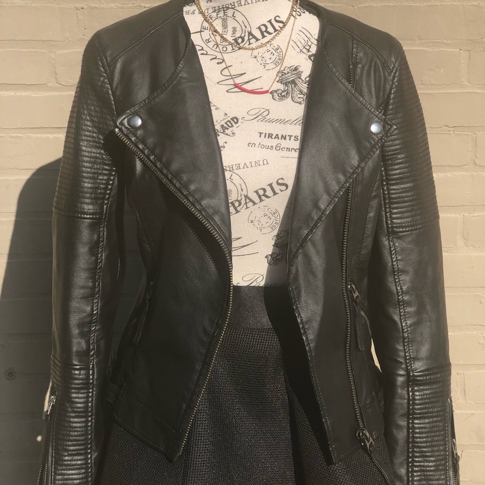 Topshop Faux leather jacket